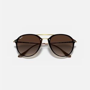 Rayban Sunglasses BLAZE DOUBLE BRIDGE gold brown Never worn!